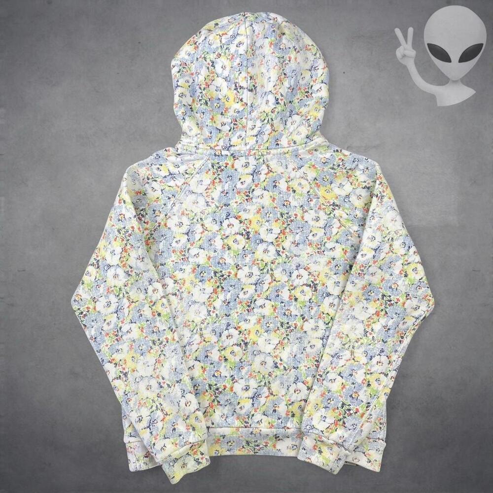 Polo Ralph Lauren Hoodie Small Floral Terry Cotton thick preppy vintage y2k - Picture 5 of 5
